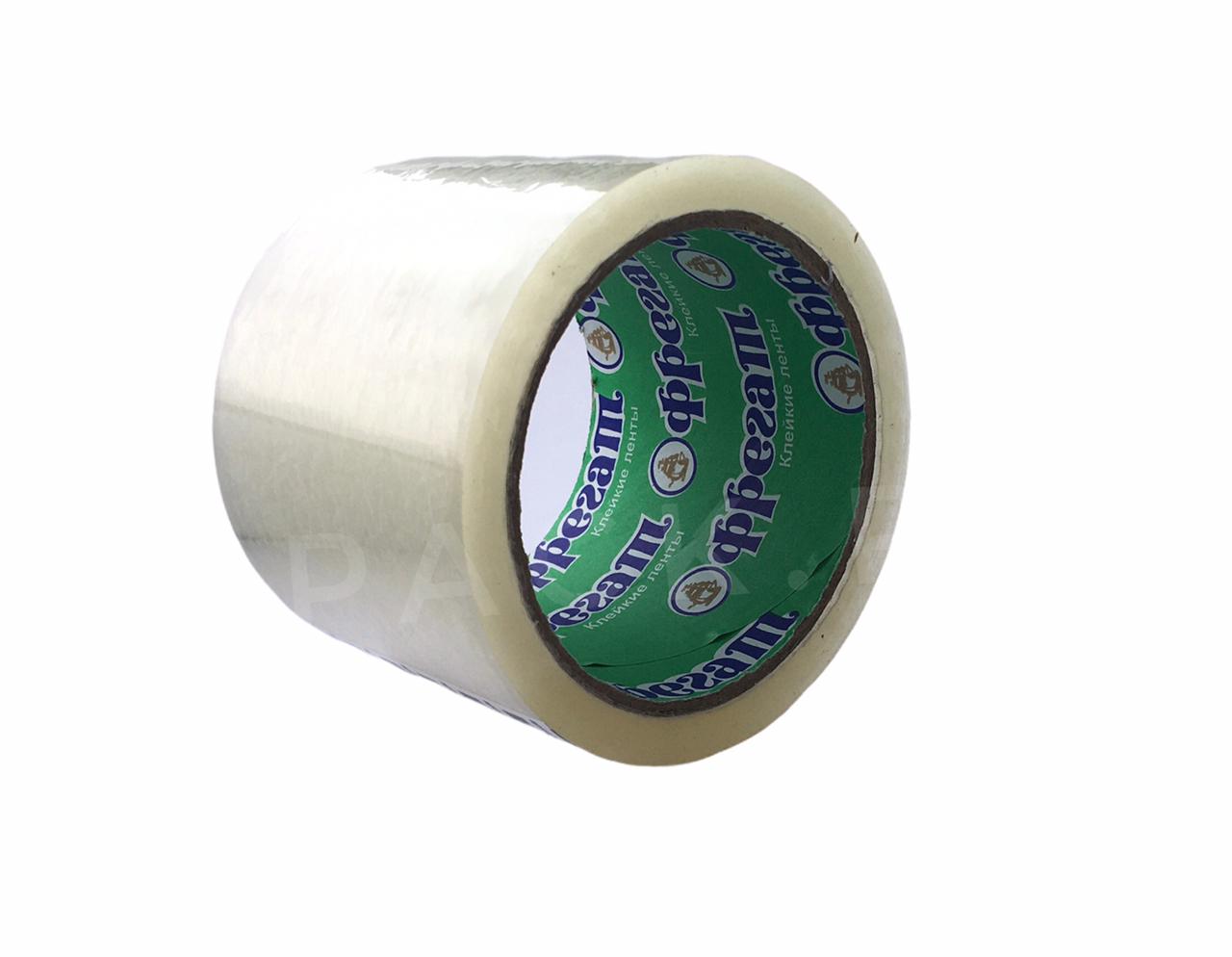 Упаковочный Скотч Фрегат 75мм х 55м Прозрачный/темный, 40мкм